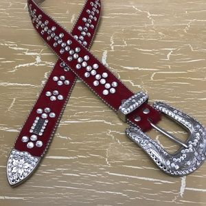 BB Simon Red Women’s Belt